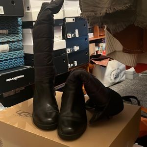 UGG Leona winter boot with wedge.  Size 8.  Only worn once or twice.